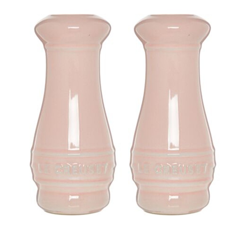 Two Piece Milky Pink Salt & Pepper Shakers Set