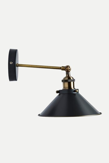 Logan Industrial Grey Wall Light from Dunelm