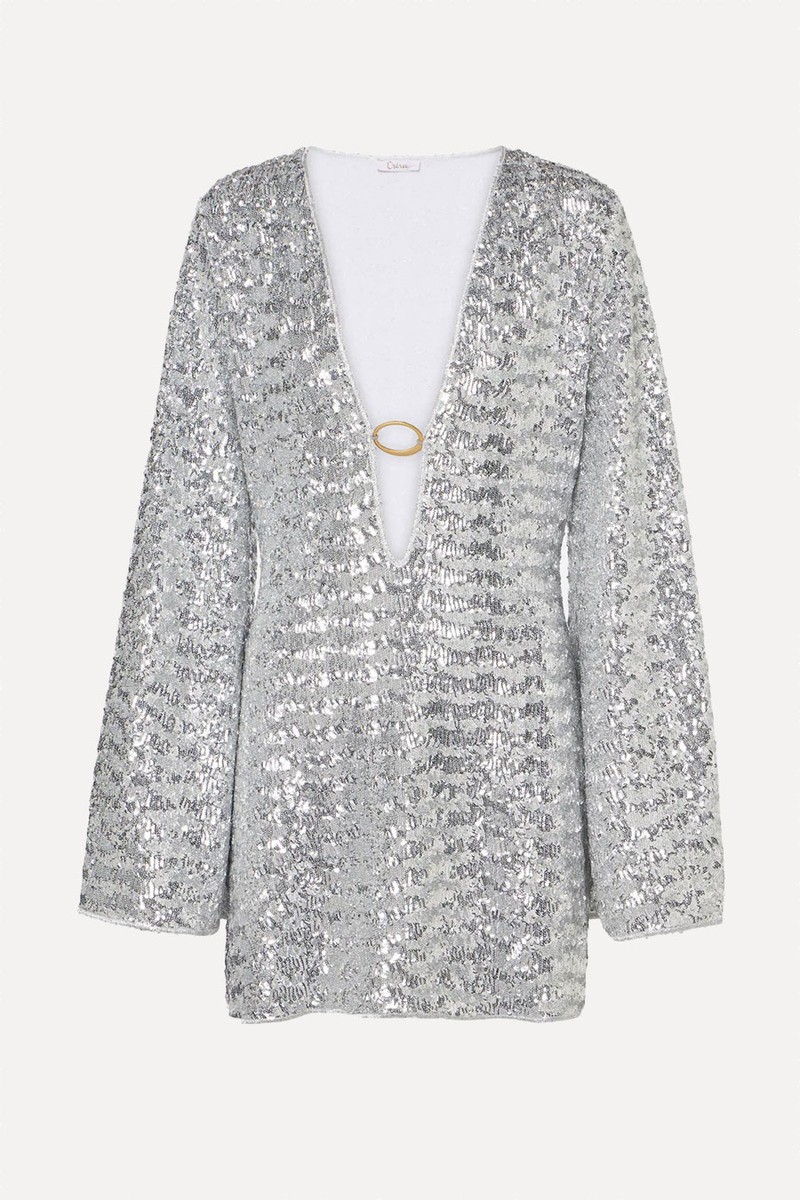 Lumière O Sequined Beach Cover-Up from Oséree