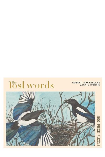 Magpie Lost Words Jigsaw Puzzle from Robert McFarlane & Jackie Morris