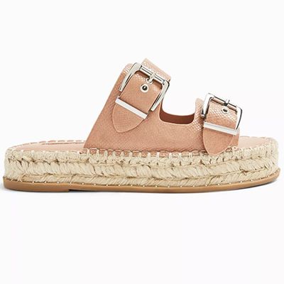 PALM Taupe Espadrille Sandals from Topshop
