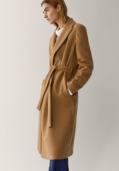 Wool Dressing Gown Coat from Massimo Dutti