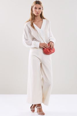 Cropped Wide Leg Trousers from Reiss