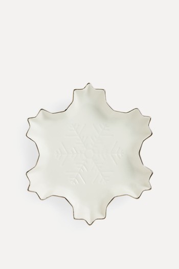 Christmas Snowflake Fine China Dish from John Lewis