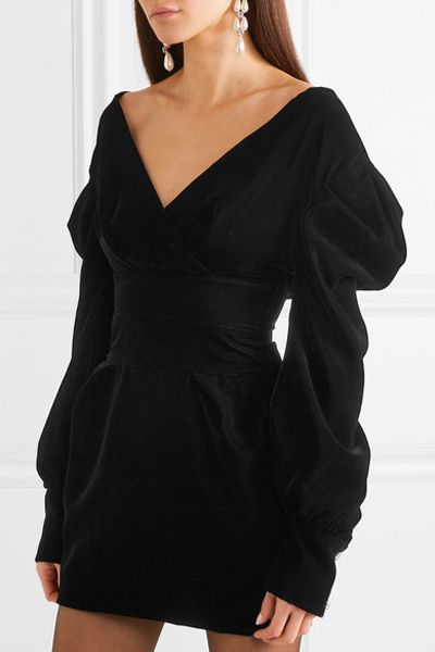 Off-The-Shoulder Velvet Mini Dress from Alexandre Vauthier