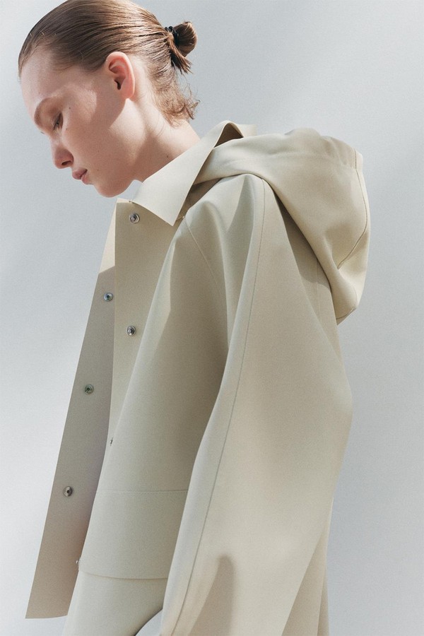 Water-Resistant Rubberised Jacket from ZARA