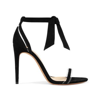 Clarita Bow-Embellished Suede and PVC Sandals from Alexandre Birman