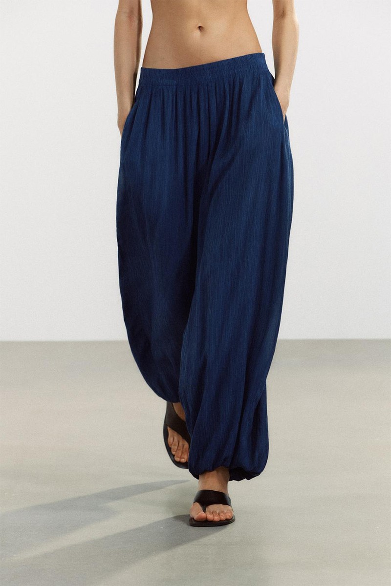 Textured Puffed Trousers from Zara