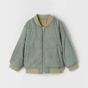 Water Repellent Reversible Bomber Jacket