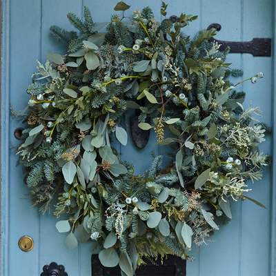 Luxury Green & Wild Wreath from Lucy Vail Floristry