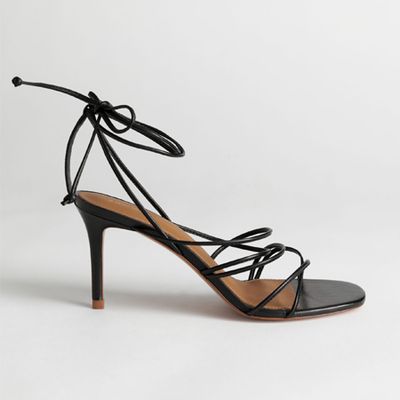 Strappy Lace Up Leather Stiletto from & Other Stories