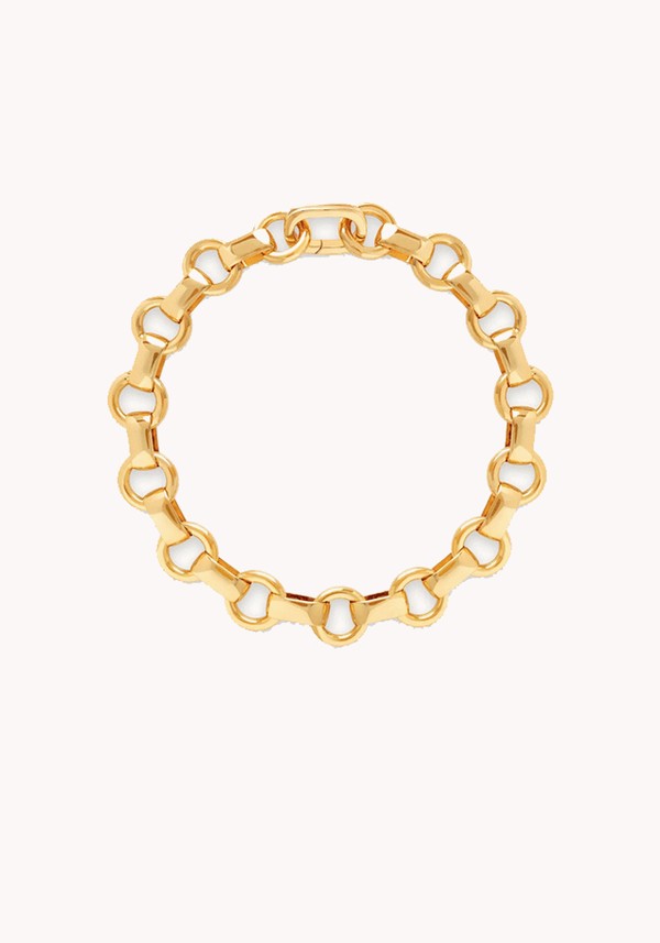 Fused Chain Bracelet In Gold