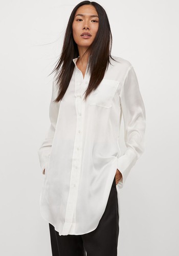 Oversized Satin Shirt