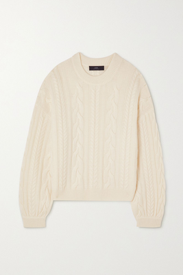 Marina Cable-Knit Cashmere Sweater