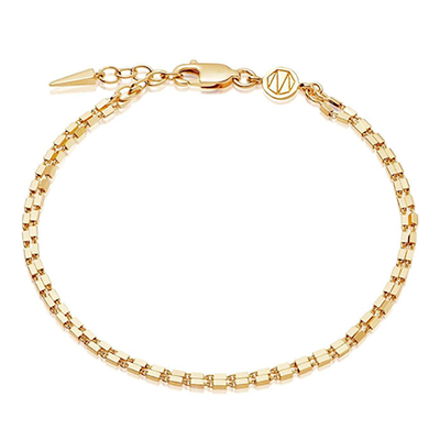 Gold Box Link Double Chain Bracelet from Missoma