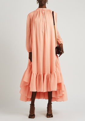 Flared Cotton-Blend Dress from Alexander McQueen