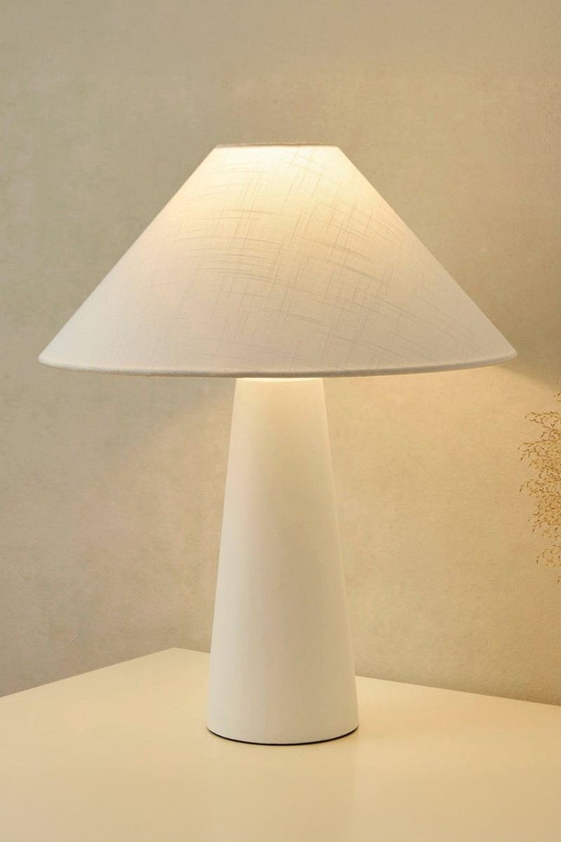 Connie Conical Shade Ceramic Table Lamp from DUSK