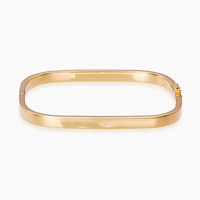 Sqaure Bangle Gold from Otiumberg