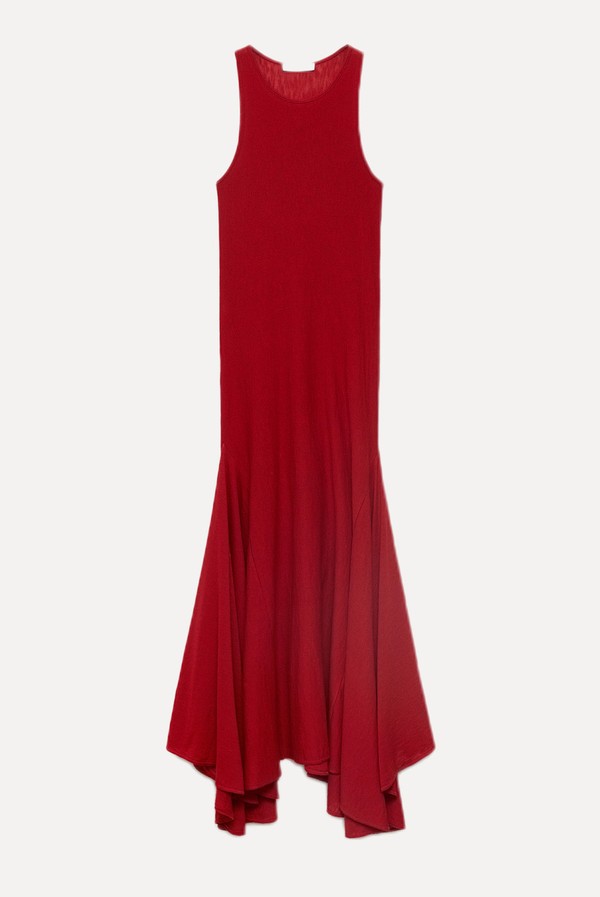 Asymmetrical Low-Knit Dress from Mango