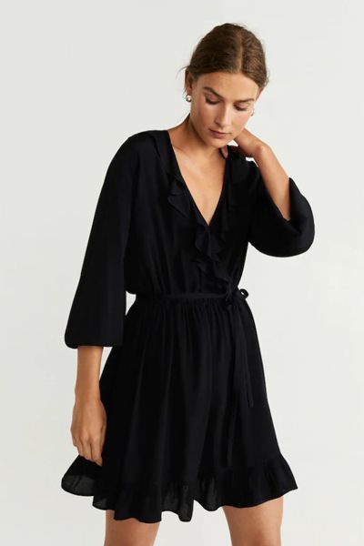 Short Ruffled Dress from Mango