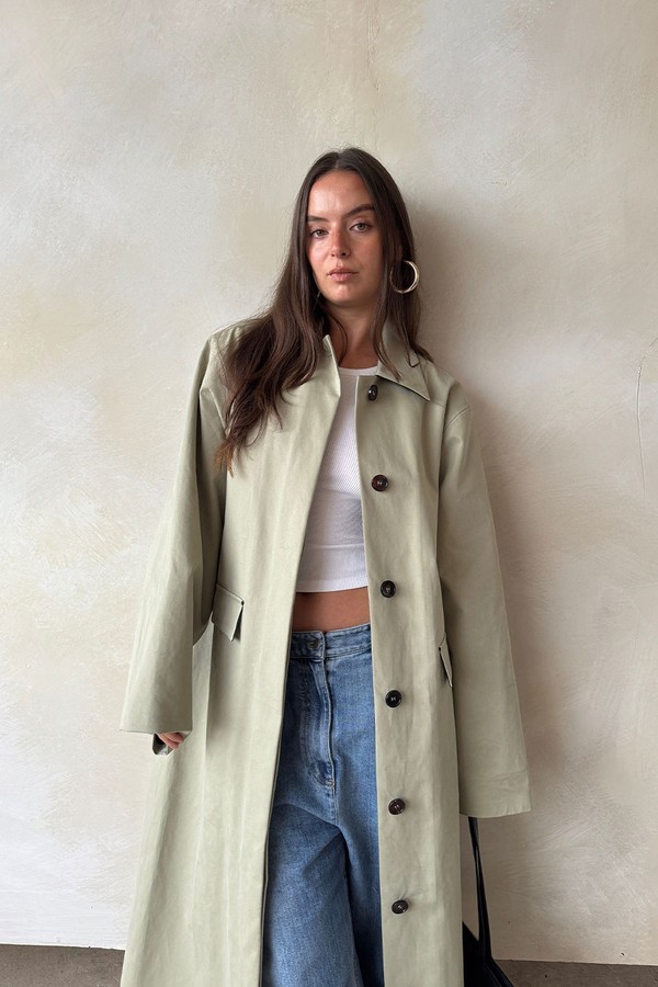 Cotton Trench Coat from Raey