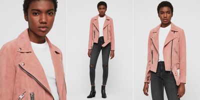 Suede Gidley Biker Jacket, £358