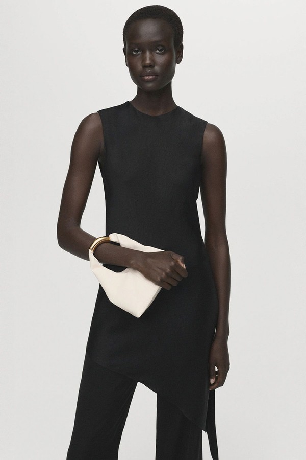 Asymmetrical Satin Top from Mango 