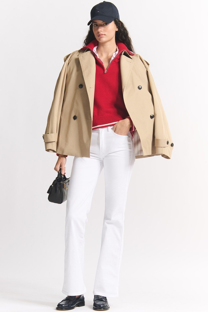 Water Repellent Relaxed Short Trench Coat