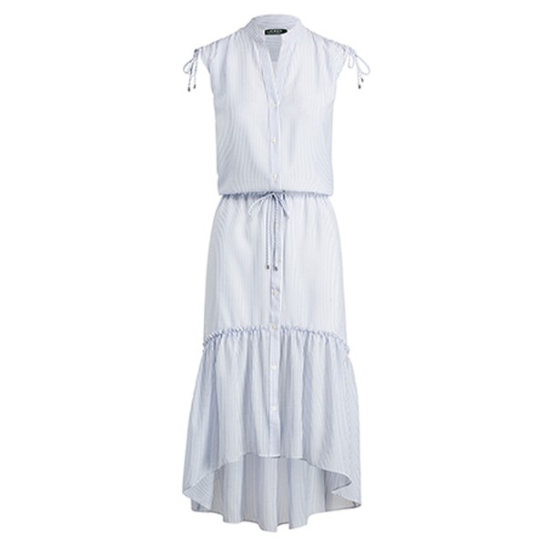 Button-Down Drawstring Dress