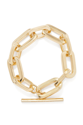 Epic Chain 14kt Gold-Plated Lariat Bracelet from Joolz By Martha Calvo