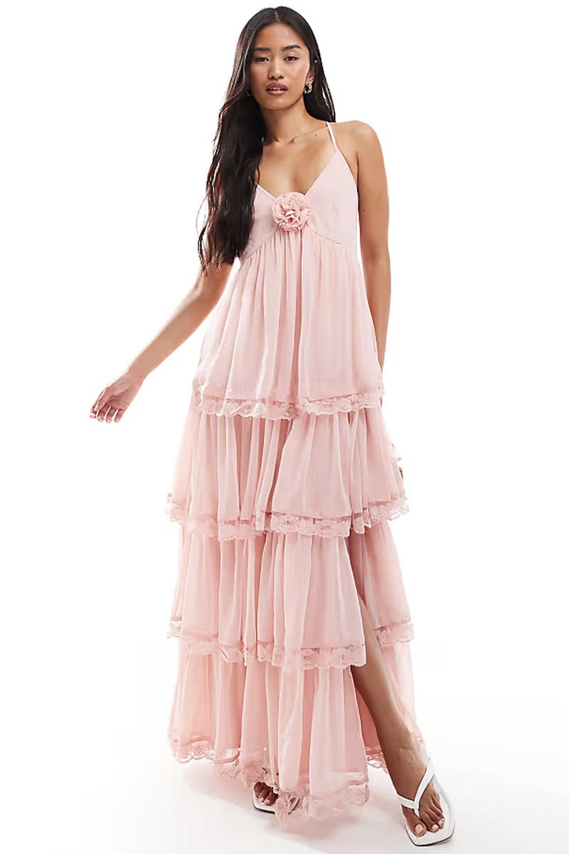Chiffon Tierred Maxi Dress from Miss Selfridge