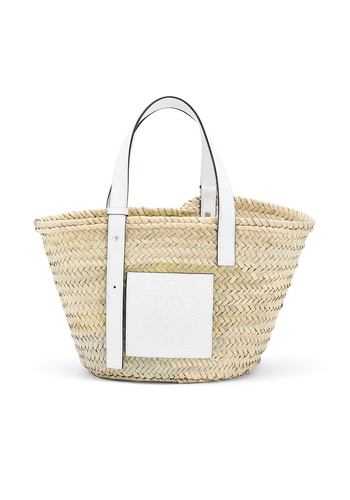 Basket Bag In Palm Leaf And Calfskin from Loewe