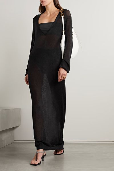 The Croft Metallic Knit Maxi Dress from Interior 