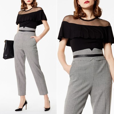 Mesh & Frill Top from Karen Millen