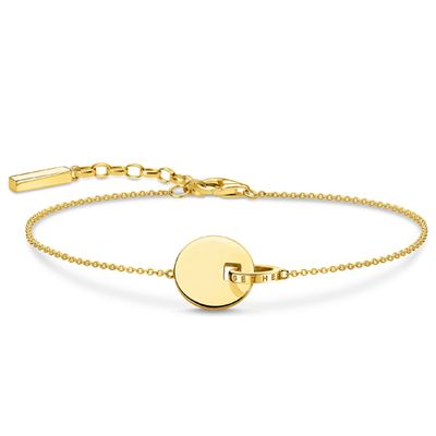 Bracelet Together Coin With Gold-Coloured Ring