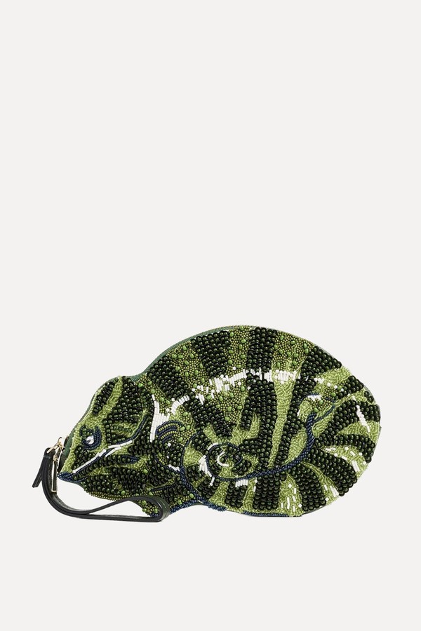 Chameleon Small Beaded Clutch from Alémais