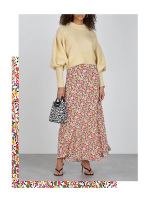 Kelly Floral-Print Midi Skirt from Rixo