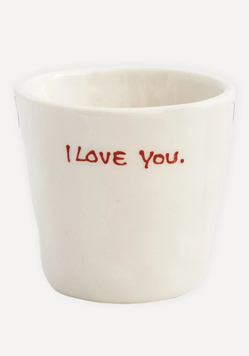 I Love You Ceramic Espresso Cup from Anna & Nina