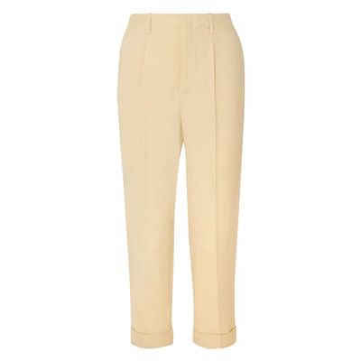 Cropped Crepe Straight Leg Pants from Vanessa Bruno