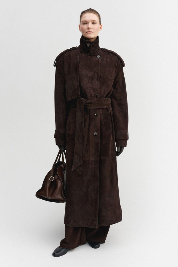 Sienna Suede Coat from Almada Label