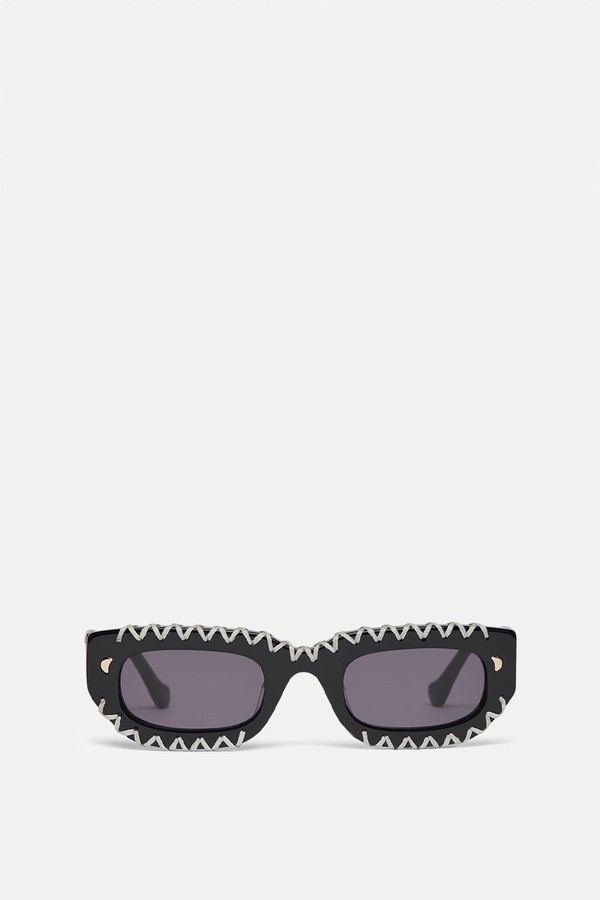 Kadee Crocheted D- Frame Sunglasses