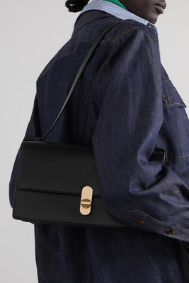 Clea Leather Shoulder Bag from The Row