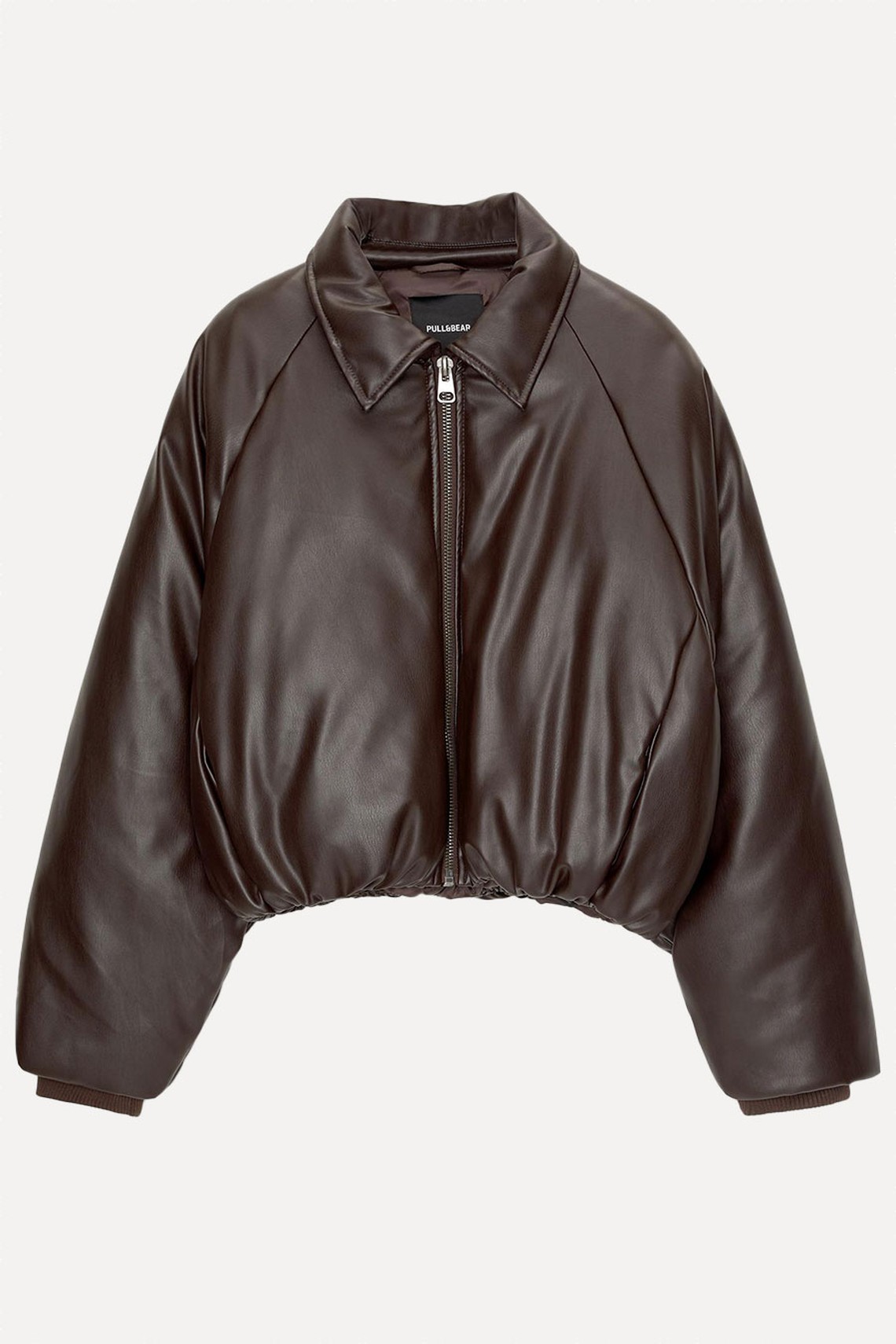 Faux Leather Bomber Jacket from Pull & Bear