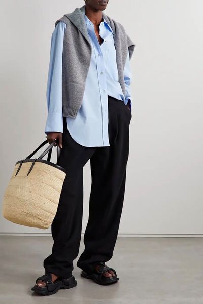 Oversized Cotton-Poplin Shirt from Vince