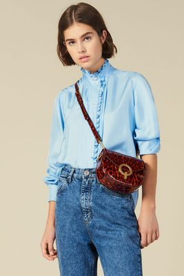 Silk Shirt Edged With Ruffles from Sandro
