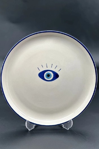 4 Evil Eye Ceramic Cake Plate, £27.02 | Megg Decor Us