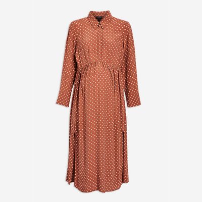 Rust Spot Shirt Dress from Topshop