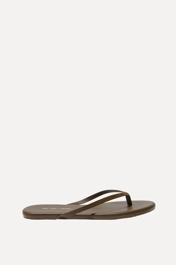 Leather Flip-Flops from Nili Lotan X TKEES