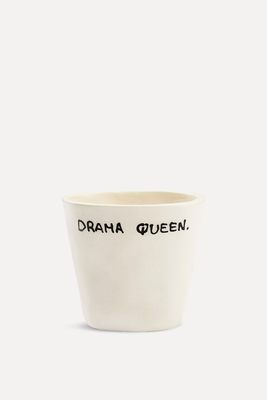 Drama Queen Ceramic Espresso Cup from Anna + Nina