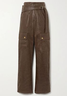 Katia Belted Vegan Leather Cargo Pants from Andersson Bell
